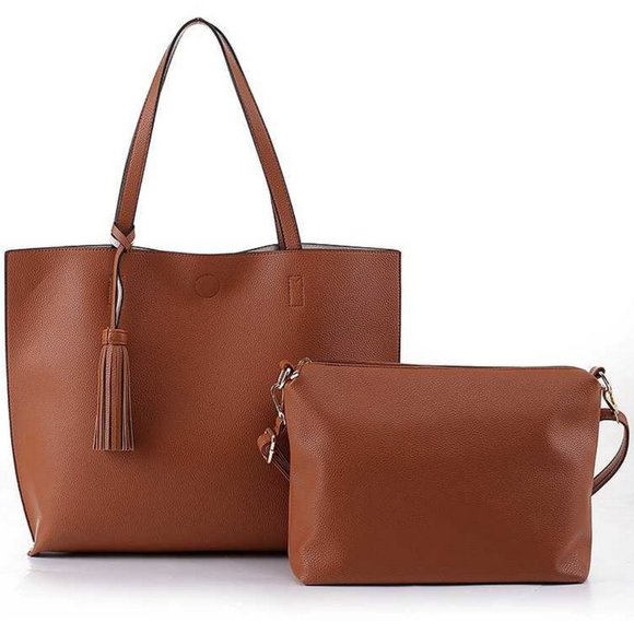 Handbags - 2pcs set Women's Tote Bag Mini Bag Set